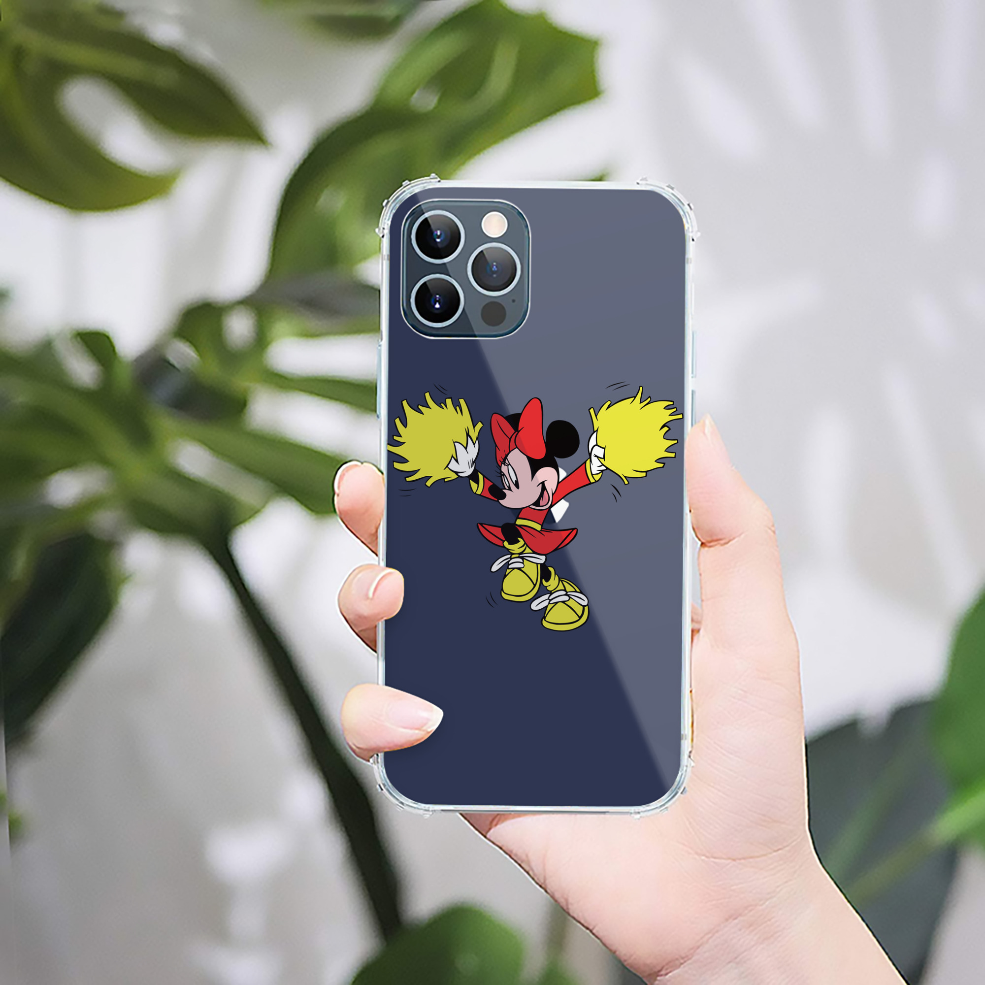 （画像用） ミッキーマウス Mickey Mouse 【iPhone 12シリーズ対応】透明スマホケース（クリアソフトケース）